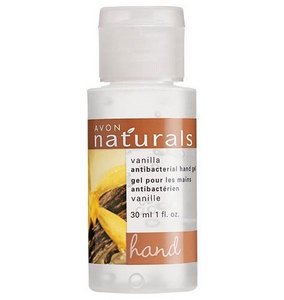 Naturals antibacterial mini hand gel in vanilla